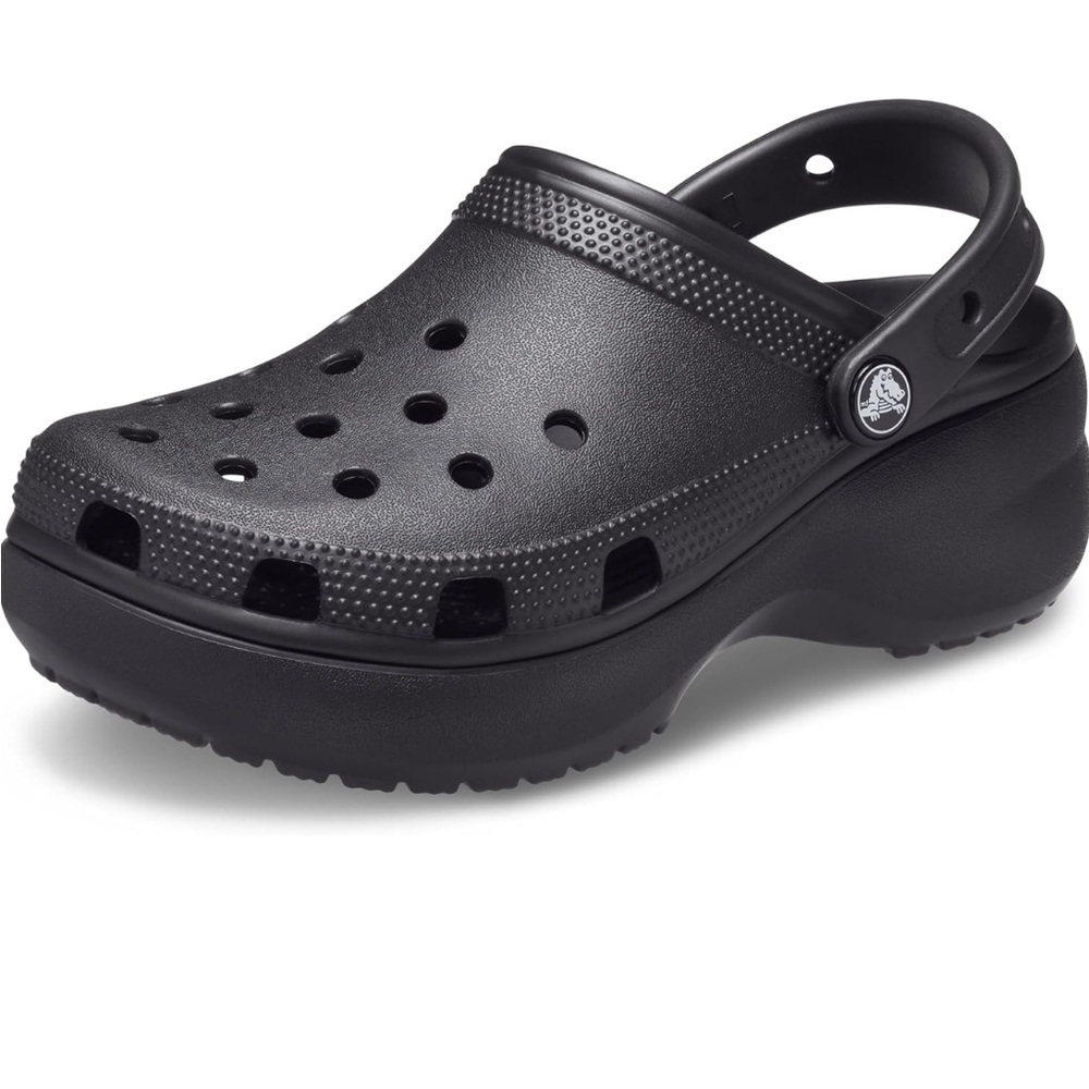 Black Platform Crocs